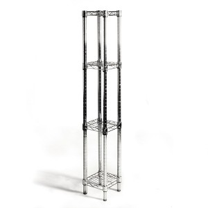 Shelving.com Chrome Wire Shelving with 4 Tier Shelves - - 1 of 3