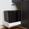 United Solutions 12 Pack Trash Wastebasket with Easy to Clean Design for Commercial, Kitchen, Home, Office, and Dorm, 7 Gallon - 3 of 4
