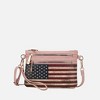MKF Collection Alisson Vegan Leather Women’s FLAG Crossbody Wristlet Bag by Mia K - 2 of 4