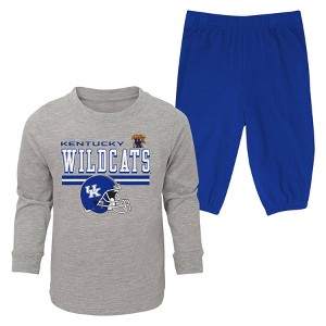 NCAA Kentucky Wildcats Toddler Boys' 2pc Long Sleeve T-Shirt & Pants Set - 1 of 3