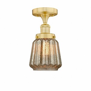Chatham - 1 Light Semi-Flush Mount In Industrial Style-8.25 Inches Tall and 6.5 Inches Wide - 1 of 1