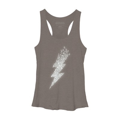 Women's Design By Humans Electro Music By radiomode Racerback Tank Top