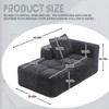 GDFStudio Ben Compression Foam Chenille 62.2" Chaise Lounge - 3 of 4