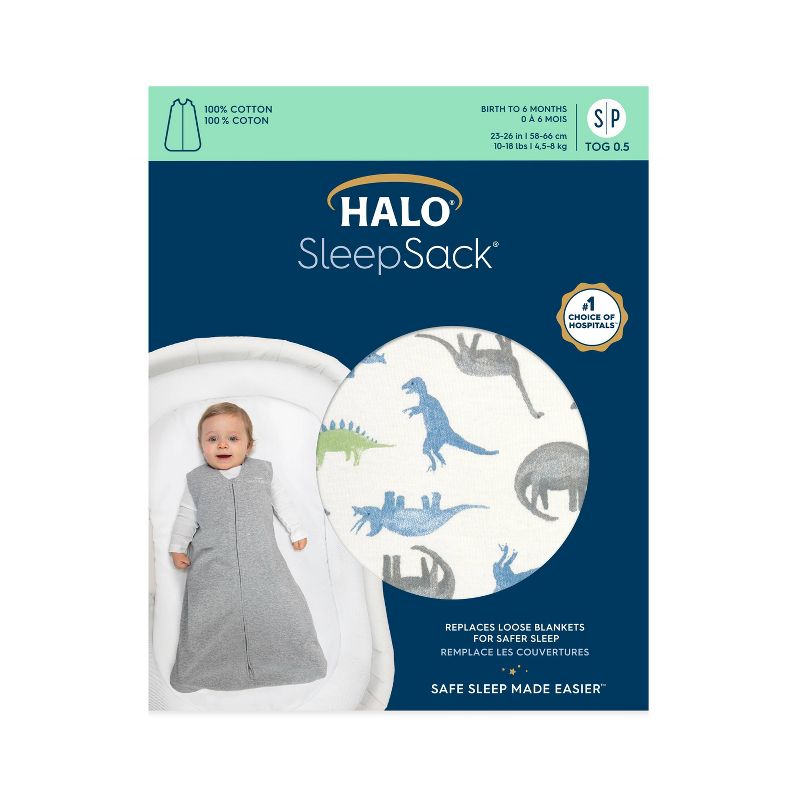 Halo SleepSack 100% Cotton Wearable Blanket - Boys, 3 of 6