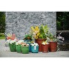 SpassWay 15" Dia Outdoor Indoor Ceramic Planter Pot Decorative Planter with Drainage Hole Patio Flower Pot - 4 of 4