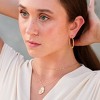Sanctuary Project by sanctuaire Hammered Hoop Earrings Gold - 3 of 3