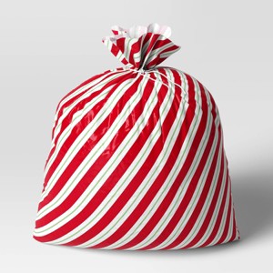 30"x 36" Red and Green Stripes Christmas Gift Sack - Wondershop™ - 1 of 3