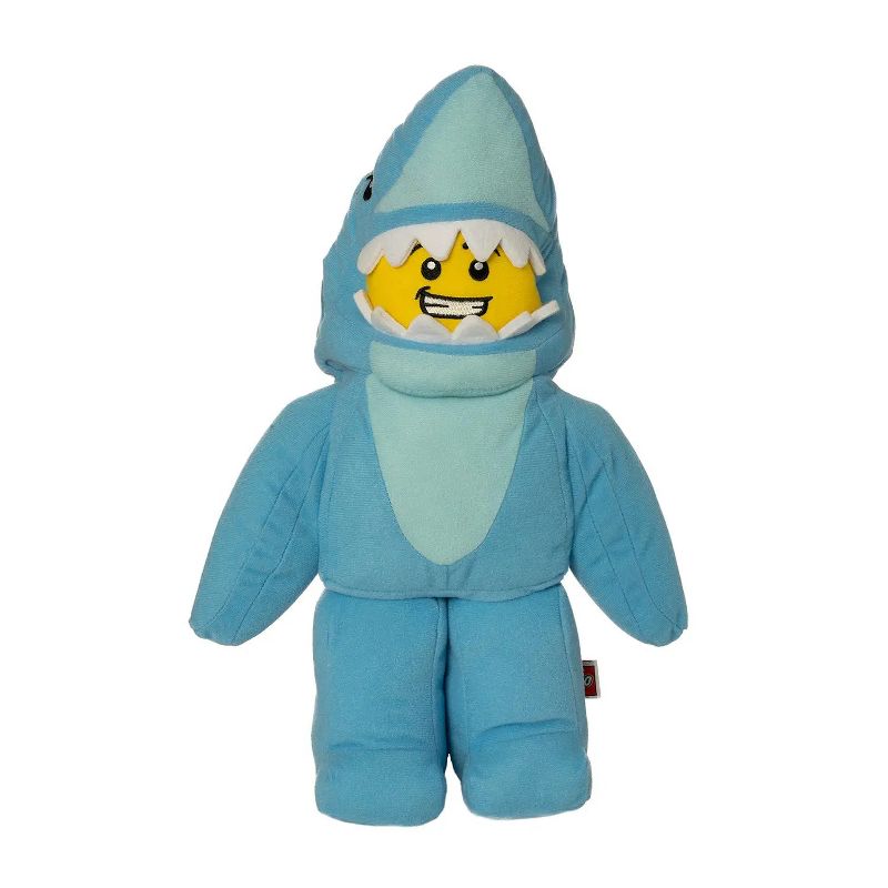 Manhattan Toy Company LEGO® Minifigure Shark Suit Guy 14" Plush Character, 1 of 7