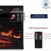SEVOBAL Indoor Fireplaces 23" Electric Fireplace, 3DInfrared Black Fireplace Electric Insert Heater, Adjustable Realistic Log, Black, 23"*5"*17.56" - 4 of 4
