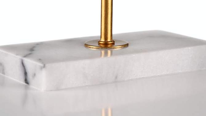 26&#34; Marble/Metal Circle Table Lamp (Includes LED Light Bulb) Gold - Jonathan Y, 2 of 8, play video