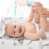 Sweet Jojo Designs Boy, Girl, Unisex/Gender Neutral Changing Pad Sheet Cartoon Puppy Grey Taupe and Blue - 3 of 4