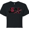 Women's - Star Wars - Logo Darth Vader Cropped Graphic T-Shirt - 2 of 4