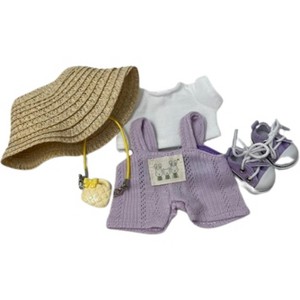 Doll Clothes Superstore Lavender Dreams: 6-Piece Shopping Outfit for 17.5 cm Labubu Dolls - 1 of 4