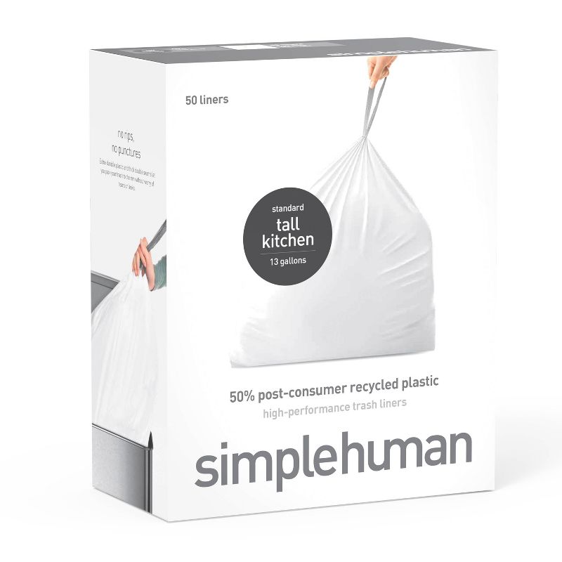 simplehuman Tall Kitchen Liner Rollpack Trash Bags, 1 of 4