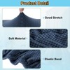 Unique Bargains Washable Stretch Soft Dining Chair Cushion Covers 2 Pcs - 3 of 4