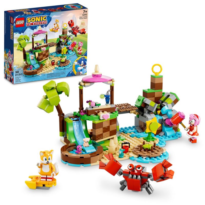 LEGO Sonic the Hedgehog Amy&#39;s Animal Rescue Island Playset 76992, 1 of 8