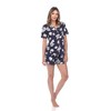 Short Sleeve Floral Pajama Set - White Mark - 4 of 4