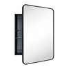 TEHOME Garnes Rectangular Recessed or Surface Mount Metal Medicine Cabinet with Mirror - 2 of 4