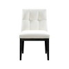 Meridian Furniture,Adrian Vegan Leather Dining Side Chair, Set of 2 - 2 of 4