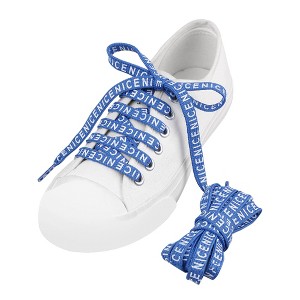 INSPIRE CHIC NICE Flat Fat Shoelaces for Sneakers Hiking Shoes 0.35" 2 Pairs - 1 of 4