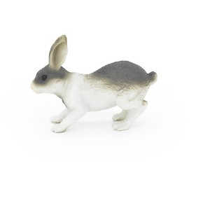 Collectible Wildlife Gifts | Rabbit, Bunny Rabbits, Domestic, Realistic Rubber Reproduction, Hand Painted Figurines,       2"       CH136 B243 - 1 of 4