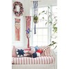Gallerie II 18" x 18" Patriotic Star Shaped Patchwork Pattern Accent Throw Pillow - 3 of 4