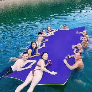 Huxxion Floating Water Mat 9/12/18 Ft, 3 Layer Tear Resistant XPE Foam Floating Mat for Lake Pool Beach and Ocean - 1 of 4