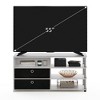 Furinno Simple Design TV Stand Entertainment Center Hold up to 50" TV with Storage Shelves & 2 Bins,White Oak - 2 of 4