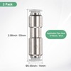Unique Bargains Nickel Plated Brass Push To Connect One Way Quick Release Check Valve 2 Pcs - 3 of 4