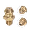 Unique Bargains Brass Straight Hydraulic Grease Thread Fitting Accessories 5 Pcs - 4 of 4
