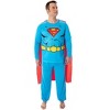 DC Comics Men's Superman Costume Raglan Shirt And Pants Pajama Set with Cape Classic Superman - 2 of 4
