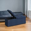 43" Storage Ottoman Bench, Ottoman with Storage, Ottoman Bench, Hold up to 660lb for Living Room - 4 of 4