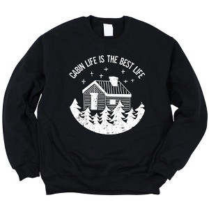 Simply Sage Market Women's Cabin Life Is The Best Life Gildan Sweatshirt - 1 of 2