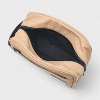 French Connection Toiletry Bag with Zippered Compartments - Waterproof Travel Pouch in Vegan Leather, Tan - 2 of 4