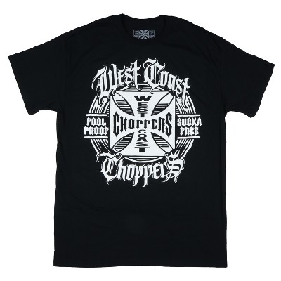 Seven Times Six West Coast Choppers T-Shirt Men's Fool Proof Logo Design Short Sleeve Tee Black