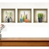HomeRoots Set of Three Joy Faux Niche 3D Peel and Stick Wall Decals - 2 of 4
