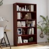 Okak 5 Tier Freestanding Tall Bookshelf Organizer,Wooden Display Bookcase Open Storage Rack for Home Office,Bedroom - 2 of 4