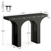 Resenkos Entryway Table, Console Sofa Table,47" Console Table, Wooden Entryway Table Sofa Table with Arch Base, - 2 of 4