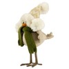 Northlight Standing Bird in Winter Apparel Christmas Figure - 9" - Beige and Green - 3 of 4