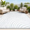JONATHAN Y Maribo High-Low Abstract Groovy Striped Indoor/Outdoor Area Rug - 4 of 4
