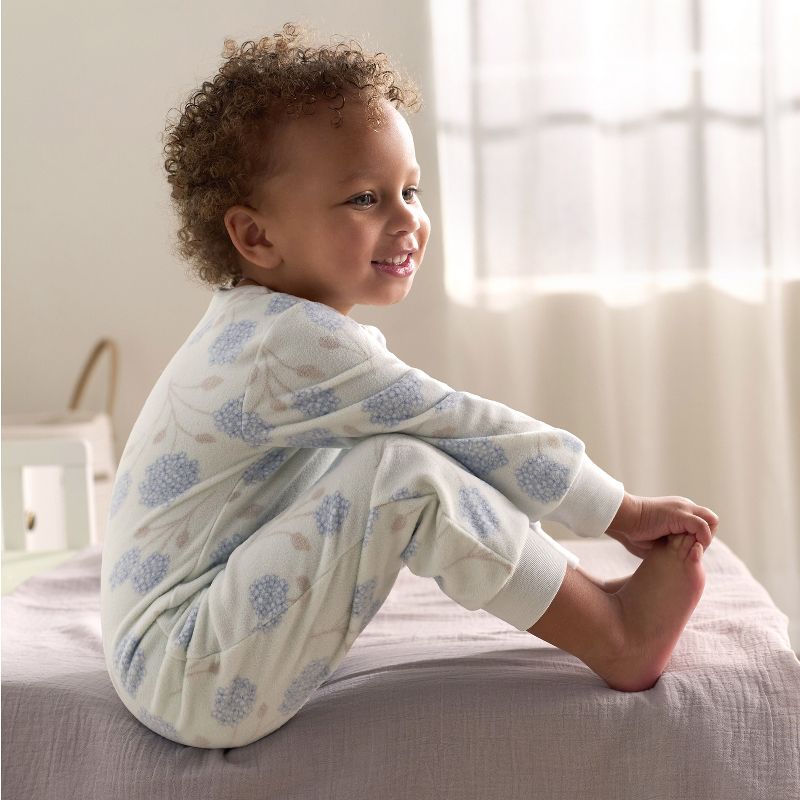 Gerber Baby Girls' Footless Fleece Pajamas, 3-Pack, 5 of 10