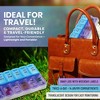 MEDca Pill Organizers: Small Organizer w/ Weekly and Daily 2-Times/Day Compartments for AM / PM: BPA-Free, Portable and Travel Boxes Case - 3 of 4