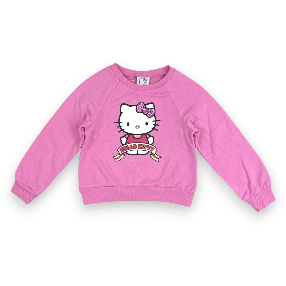 Hello Kitty Little Girls’ 2-Piece Sweatshirt & Plaid Flannel Skirt Set - thumbnail 2