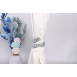 Tree City Scandinavian Rustic Natural Hemp Rope Curtain Tiebacks - 1 of 3