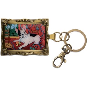 Pavilion Gift Company - French Bulldog - Muttisse - 2" x 2.75" Keychain - Bag Accessories - 1 of 4