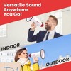 Pyle PMP48IR Portable Megaphone Bullhorn with Built-in Rechargeable Battery, Siren Alarm, Aux Input for MP3, 40W Power - 4 of 4
