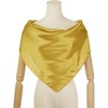 INSPIRE CHIC Women's Solid Color Satin Large Square Scarf Neckerchief Bandanas 35"x35" - 2 of 4