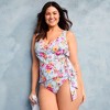 Lands' End Women's Chlorine Resistant Side Tie V-neck Tankini Swimsuit Top - 4 of 4