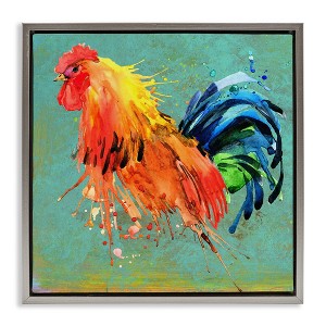 Stupell Industries Urban Abstract Rooster Splash, 18" x 18" - 1 of 4