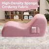SYFERLORY Ergonomic Yoga Chair with Ottoman - Recliner with Side Pockets & Waist Pillow for Stretching and Relaxing - Fits Living Room or Bedroom，Pink - 4 of 4